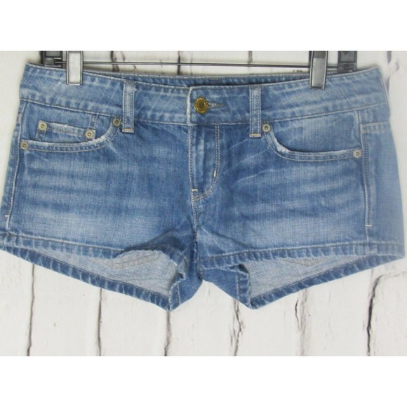 American Eagle Outfitters Pants - American Eagle Women Jean Shorts Size 4 Blue Mini Midrise Denim